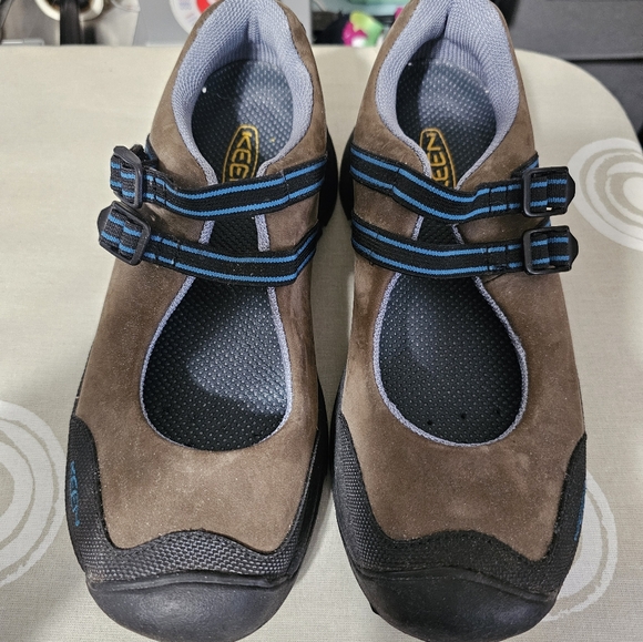 Keen Shoes - Keen Brown Suede Maryjane Hiking Athletic Outdoor Fitness Shoes
